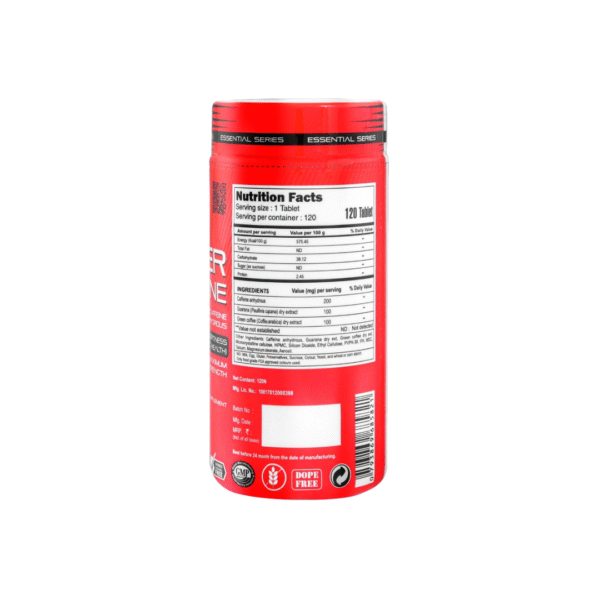 Power Caffeine | 120 Tablets - Image 2